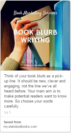 Standoutbooks Book Blurb Pinterest Pin