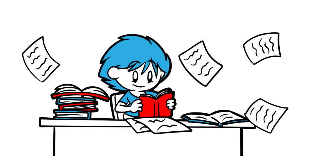 Learn How To Research Your Book With This Beginner's Guide - An author researches at superspeed.