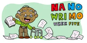 NaNoWriMo Week 5: How To Finish And Edit Your Story - An old man holds up a finished draft.
