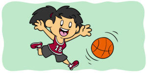 Make Sports Work In Your Fiction - A basketball player runs after the ball.