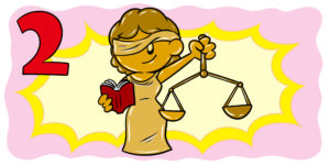 What Authors Need To Know When Writing About Law – Part 2 - Lady Justice grins at the reader.