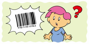 What Is An ISBN And How Do I Get One? - A barcode appears in the air and an author reacts in shock.